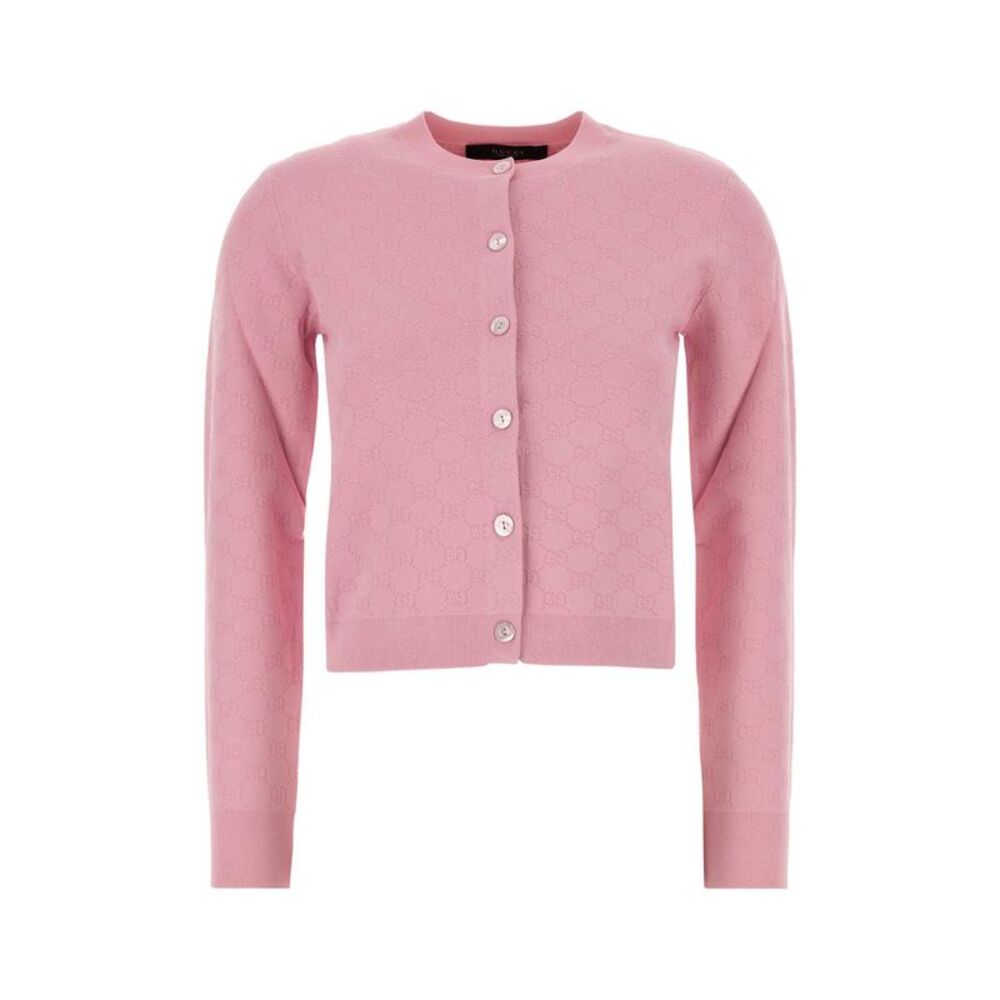 Gucci Women Pink Knit Cardigan